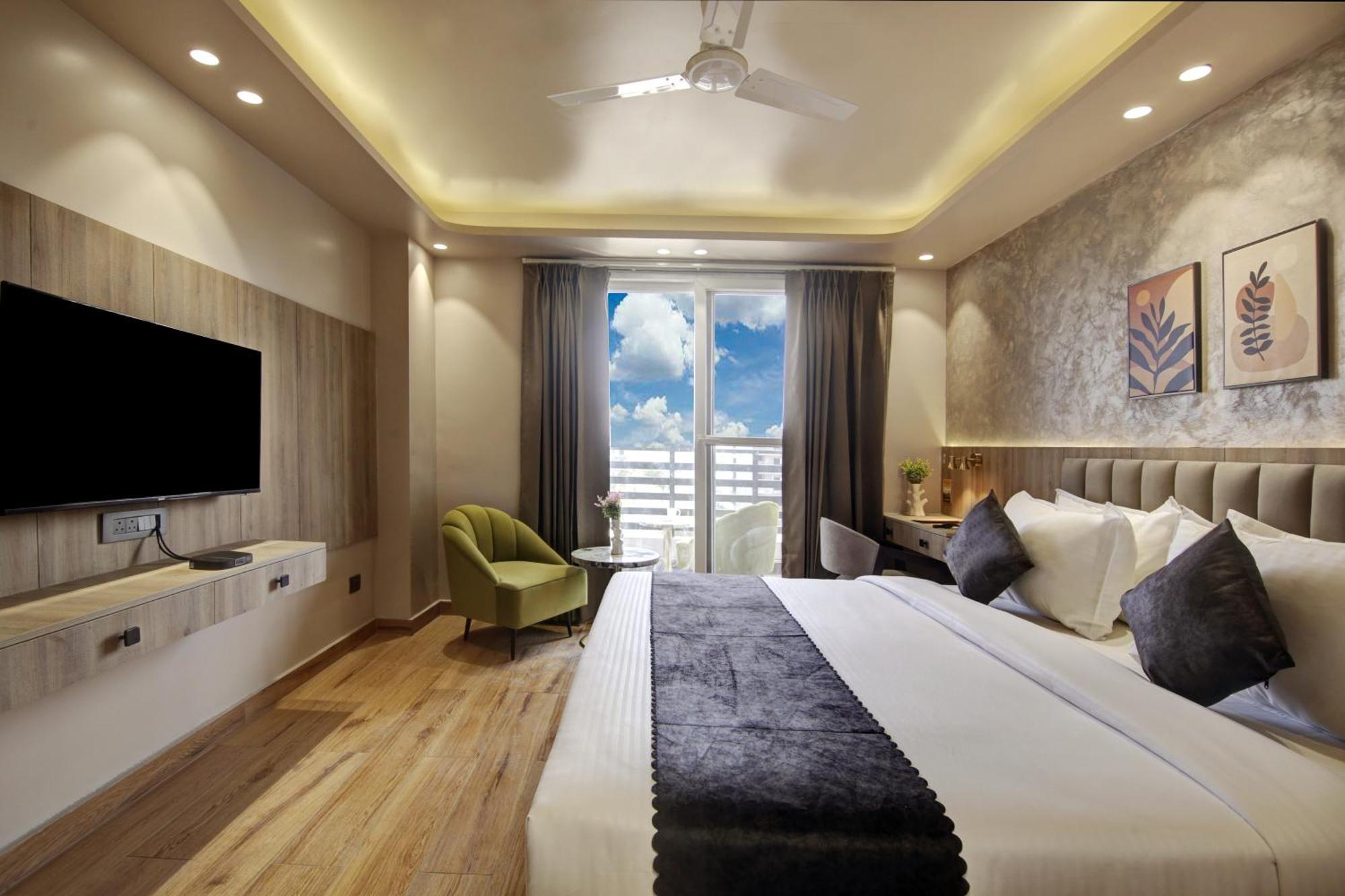 Saltstayz Premier - Near Golf Course Road & Sector 57 Gurgaon Exterior foto